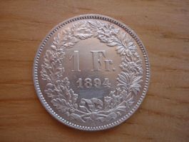 (C1) 1 Franken 1894 UNZ-