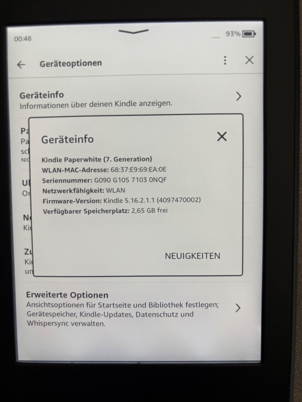 Amazon Tablettes PC: Kindle Paperwhite 7. Gen. eBook Reader – D'occasion à Regensdorf par nin_9d8s 2