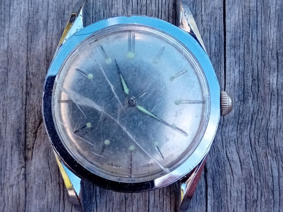 MYR PRIMA Vintage SWISS MADE FHF 73 - working 4 Parts/Repair (Gebraucht ...