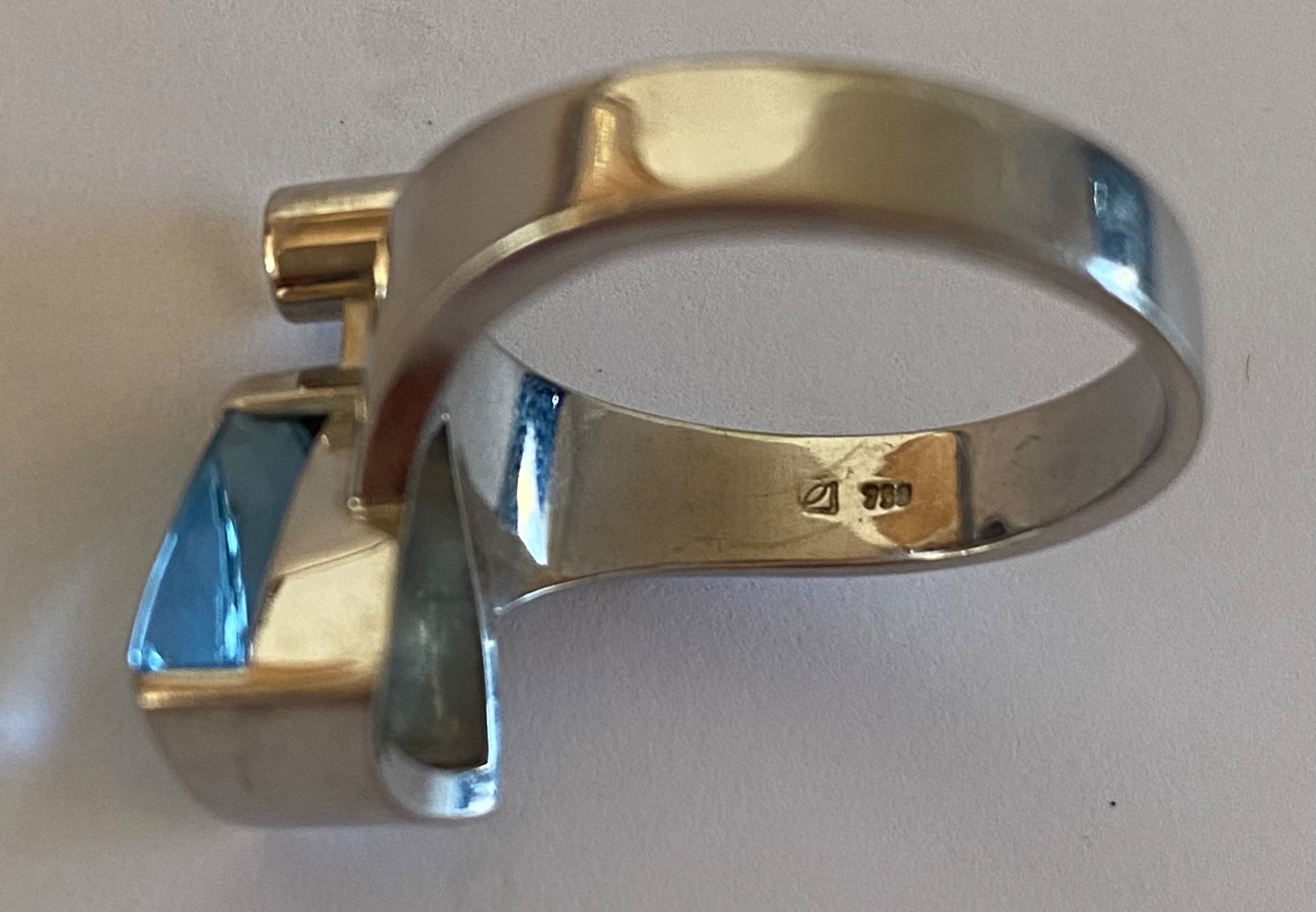 Ringe: Aquamarin Brillant Ring 18K Weissgold – Gebraucht aus Oftringen von Wiggiwave 4