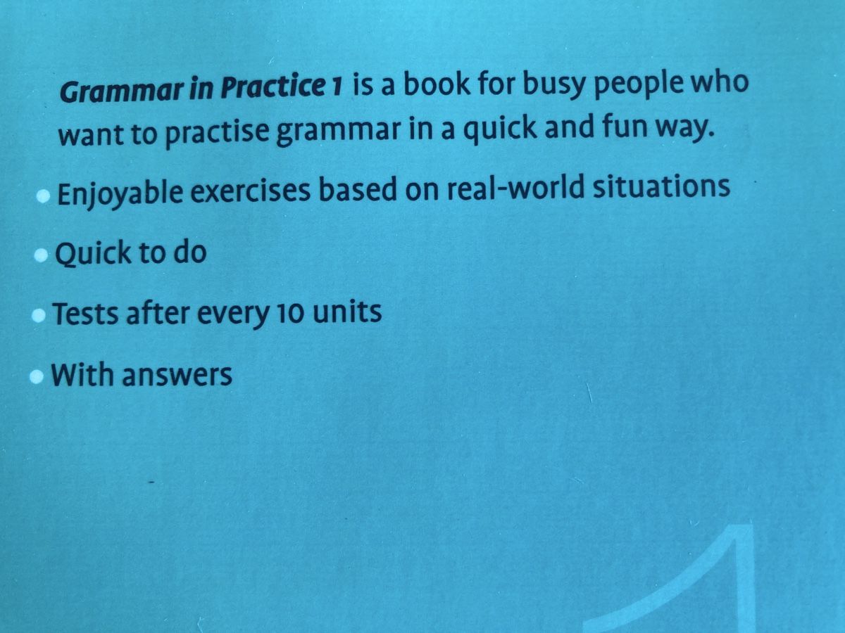 Libri: Grammatik Übungsbuch "Grammar in Practice 1" - Beginner – Nuovo e nell'imballaggio originale da Effingen venduto da Fylarama 1