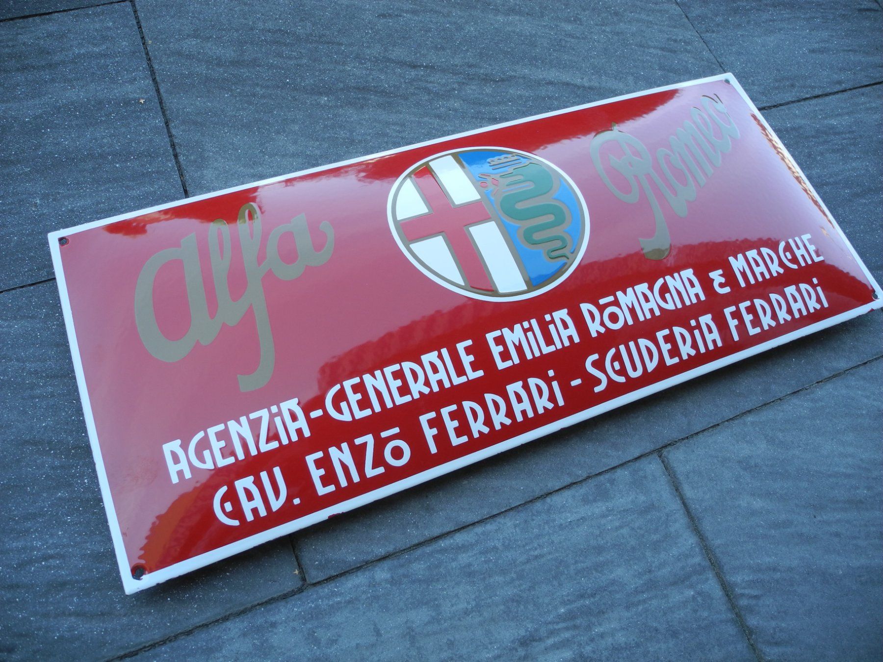 Ecriteaux: ALFA ROMEO EMAILSCHILD – Neuf (Voir description) à Reinach AG par Huckleberrysix 1