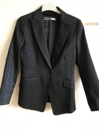 Veste Sportmax Code, Noire Brillante, Taille 38