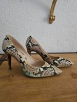 Schicke Damen Pumps Schlangenlook Nieten Gr. 37  -  Ganz NEU