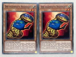 Yu-Gi-Oh! 2x Karte: Der sagenhafte Nozoochee, Top Zustand!
