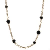 Long Collier Pomellato Capri en Or Rose Mat / Onyx
