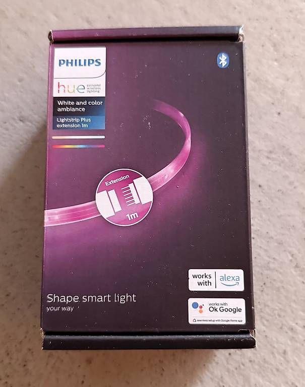 Ghirlande e barre luminose: Philips Hue Lightstrip Plus 1m Extension, Neu – Usato da St-George venduto da alaixee