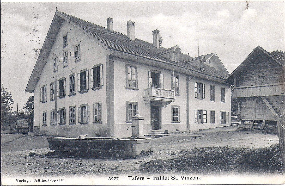 Cartoline postali: TAFERS, institut St. Vinzenz – Usato da Les Verrières venduto da Scampi0
