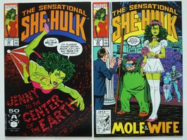 SENSATIONAL SHE-HULK 32-33 🔑 KEY ISSUE SIMPSONS MARVEL 1991
