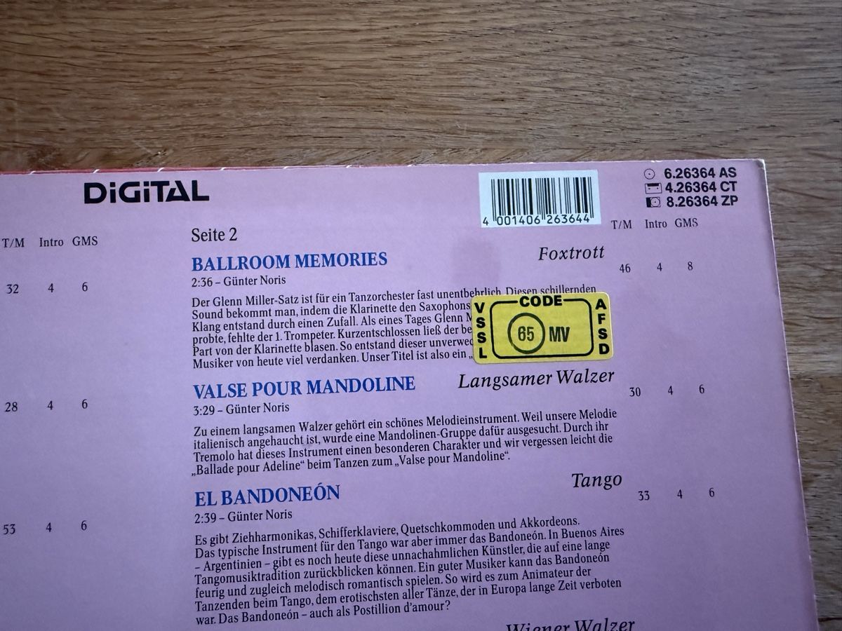 Dischi in vinile: Günter Noris - Tanzplatte des Jahres '87 – Usato da Goldach venduto da Messerguru 2