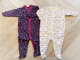 2 Pijama Strampler von H&M, Gr. 56