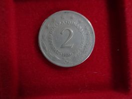 2 Dinar Jugoslawien 1972 - M410