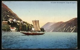 Castagnola, Ortsansicht vom Wasser mit S