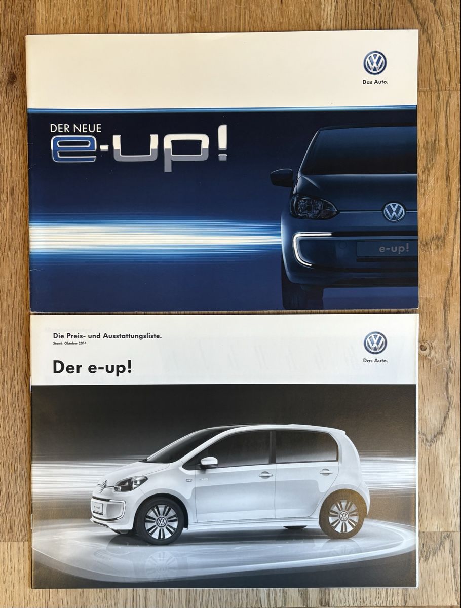 VW Documenti: VW e-Up! Prospekt, Top Zustand, 2013 oder 2014! – Nuovo (secondo la descrizione) da Freienstein venduto da Golfbueb