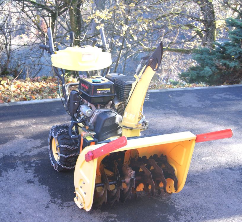 Balai à Neige Électrique à Essence 52cc - Fraise à Neige Puissante Avec Brosse 56cm