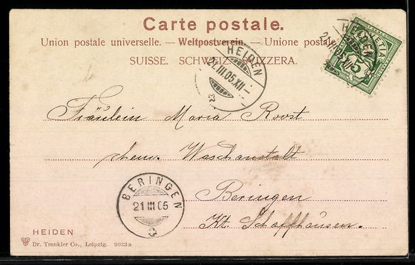 Cartoline postali: AK Heiden, Ortsansicht – Usato da Berlin venduto da bartko-reher 1
