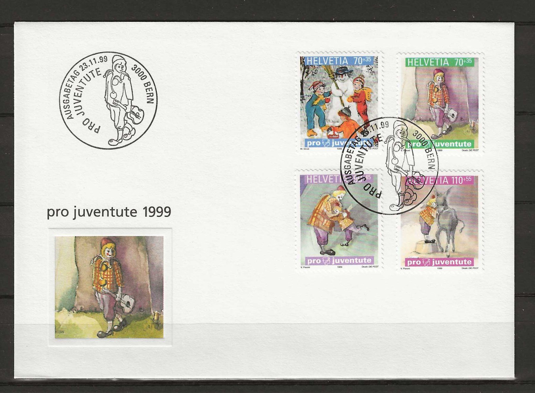 Alle Briefmarken: FJ1999 - FDC Pro Juventute 1999 – Gebraucht aus Trélex von Phil_Albert