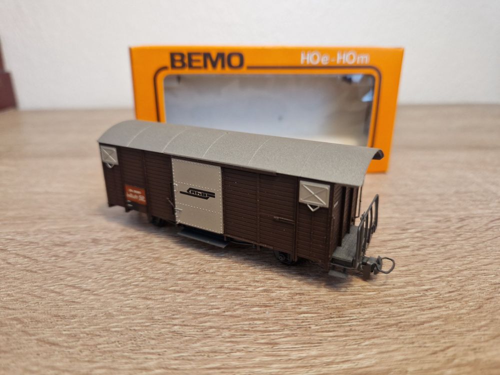 Bemo Modelleisenbahnen: Bemo 2256 Güterwagen RhB H0m – Gebraucht aus St-Aubin-Sauges von tantome 3