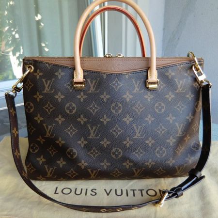 Sac à bandoulière LOUIS VUITTON monogram PALLAS MM Havane
