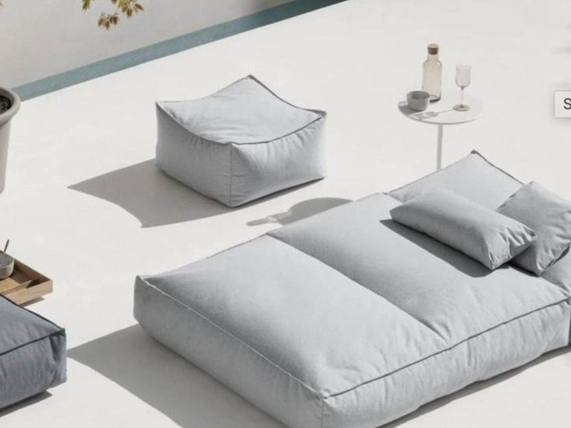 Sgabelli: BLOMUS - Stay Outdoor Hocker, Farbe cloud – Usato da Aarburg venduto da ste_clp7 3