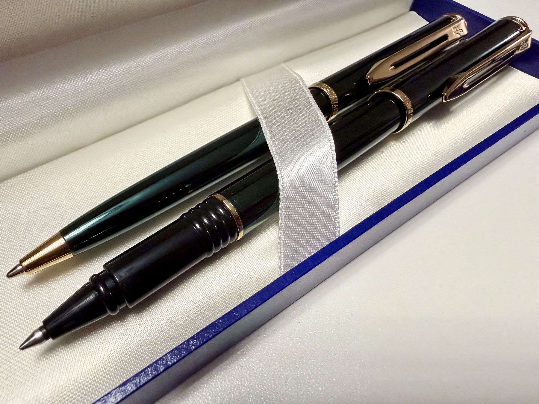 Waterman Penna & Evidenziatori: WATERMAN-Paris "Expert" Set roller & stylo-bille verts + box – Nuovo (secondo la descrizione) da Le Mont-sur-Lausanne venduto da luxurylover 3