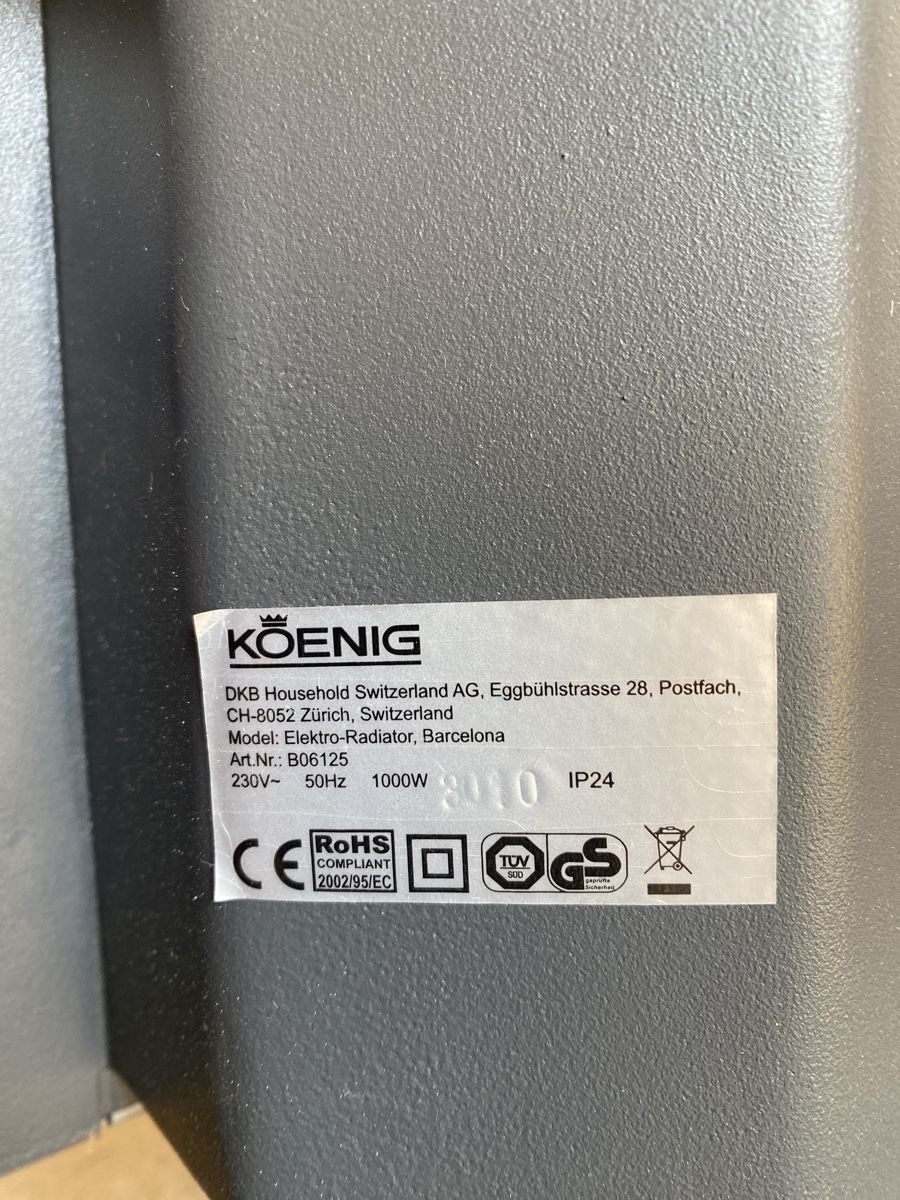 König Radiatori: Elektro-Radiator von Koenig – Usato da burgdorf venduto da kaethiduebi 3