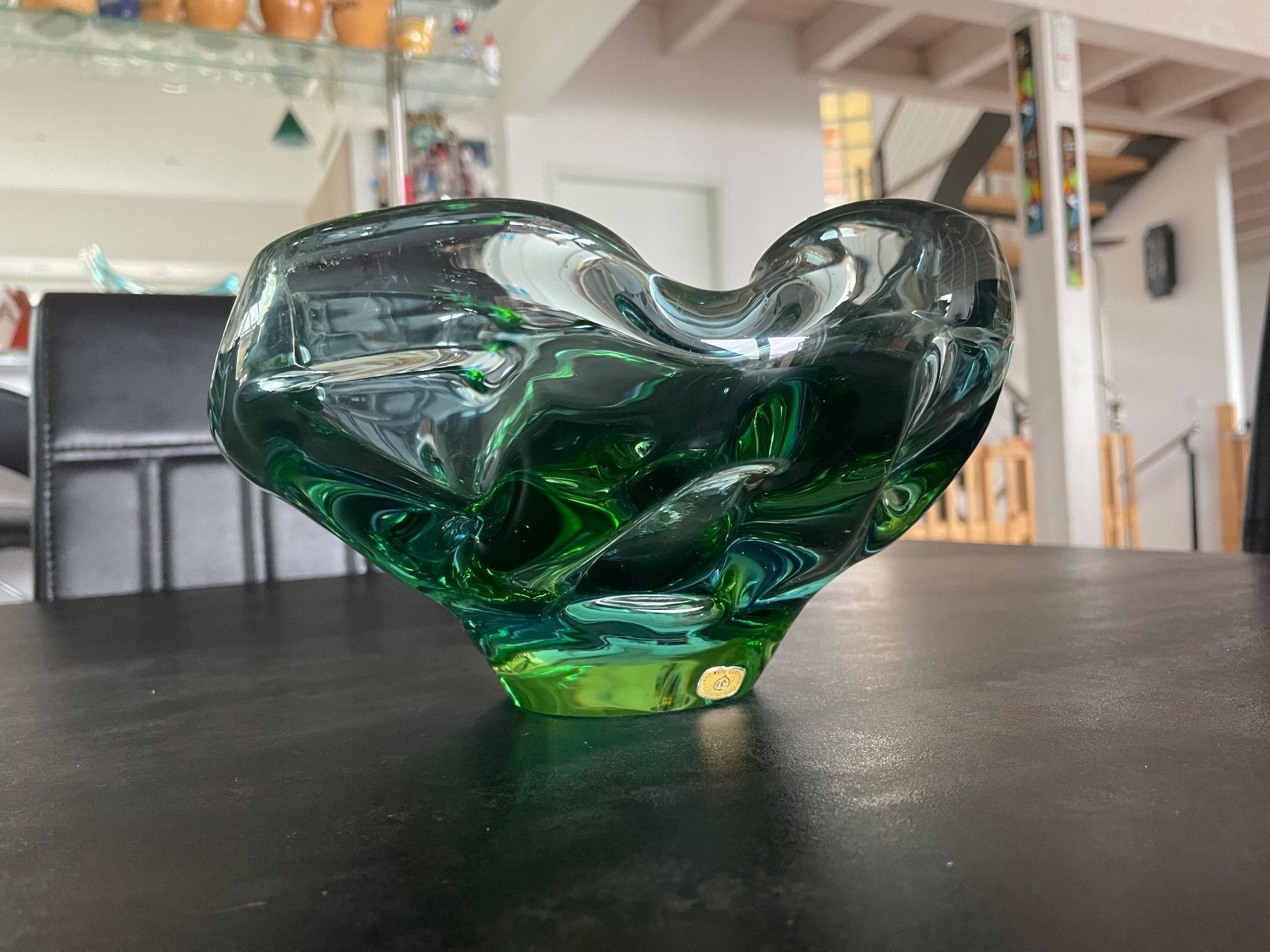 Portacenere: Ancien Cendrier Verre Soufflé Skrdlovice – Usato da Vallamand venduto da Bricbracbroc82 6