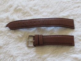 Omega Schliesse Mit Braunen Lederband 17 / 16 mm Herren