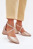 Elegante goldene Abendschuhe, Gr. 37, neu ✨