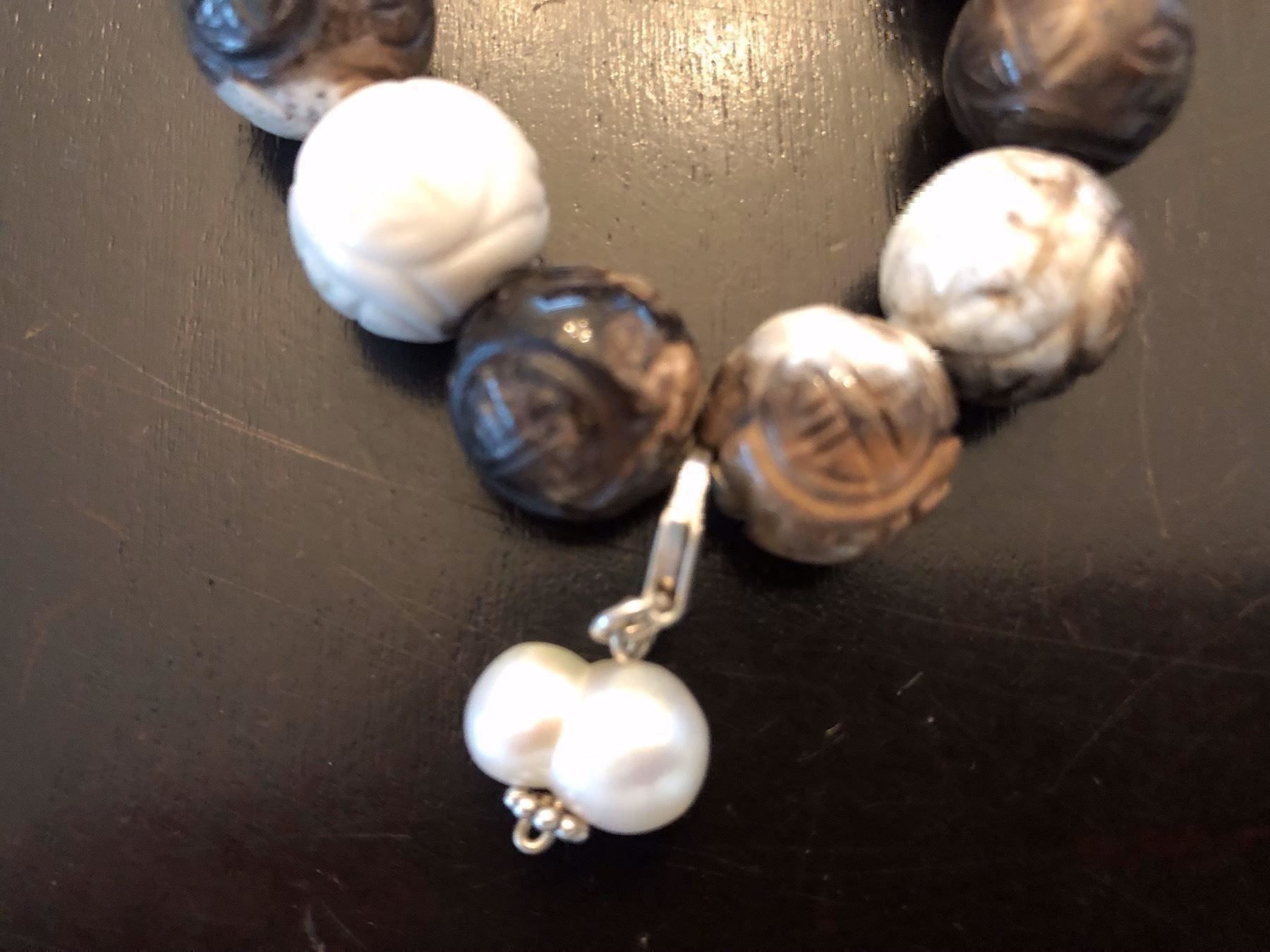 Bracciali & Braccialetti: SPEZIELLES ARMBAND MARMORISIERT, PERLE – Usato da Meggen venduto da Meggeni 1