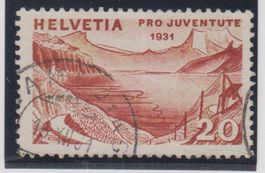 Variété Pro Juventute 59 tache sur le 2