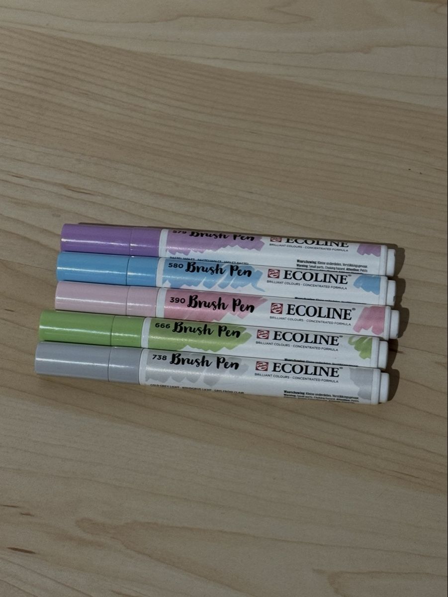 Penna & Evidenziatori: Ecoline Brush Pens Set, Pastellfarben – Nuovo (secondo la descrizione) da Tuggen venduto da jess_gls06
