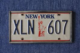 Original USA Nummernschild New York XLN Schild