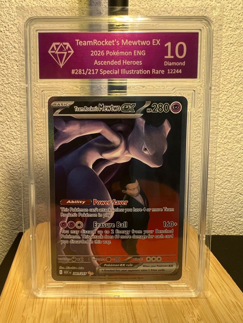Pokémon Carte collezionabili: Team Rocket`s Mewtwo ex #281 Ascended Heroes – Usato da Düdingen venduto da faport97