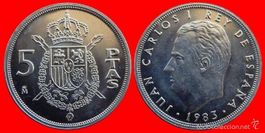 5 Pesetas Spanien 1983