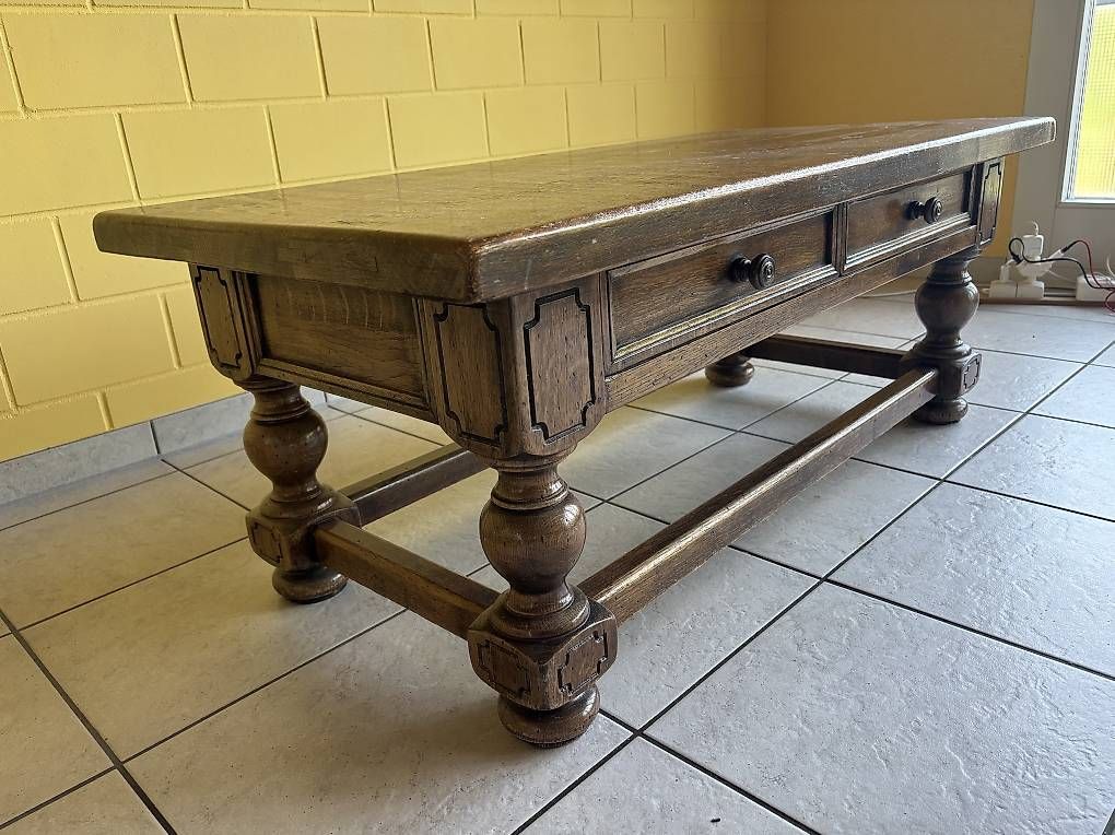 Tische: Salontisch Eiche Massiv – Gebraucht aus Marbach LU von R1135 2