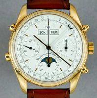 IWC Ref 3710 Chronograph triple date moon phase 18k Gold