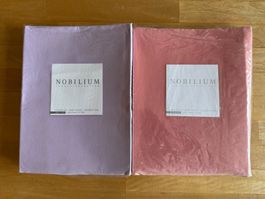 2 Nobilium Fixleintuch Jersey Sel.  NEU  90 x 200  lila+rosa
