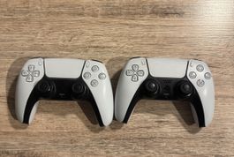 2 Sony PlayStation 5 DualSense Controller weiss gebraucht