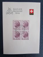 1946: PTT Faltblatt zur Basler Fasnacht