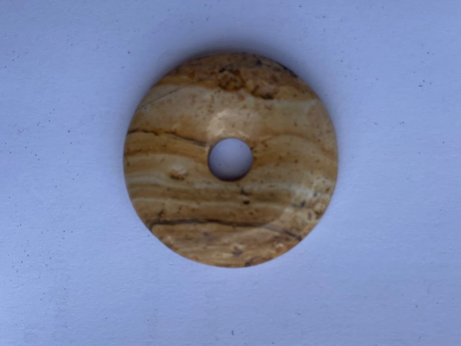 Minerali & Pietre curative: Donut Edelstein vermutlich Achat 3,5 cm – Usato da Embrach venduto da Efg 1