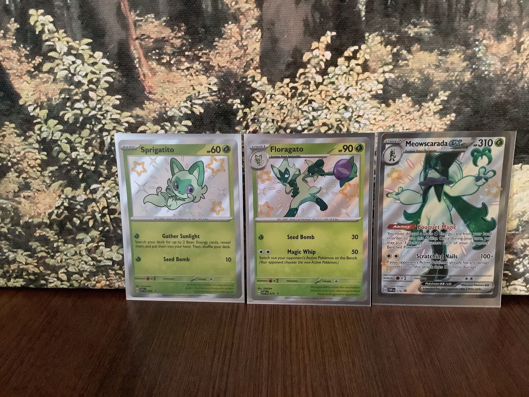 Pokémon Sammelbilder & Trading cards: Meowscarada shiny evolution line – Gebraucht aus Zürich von rom_sh2h