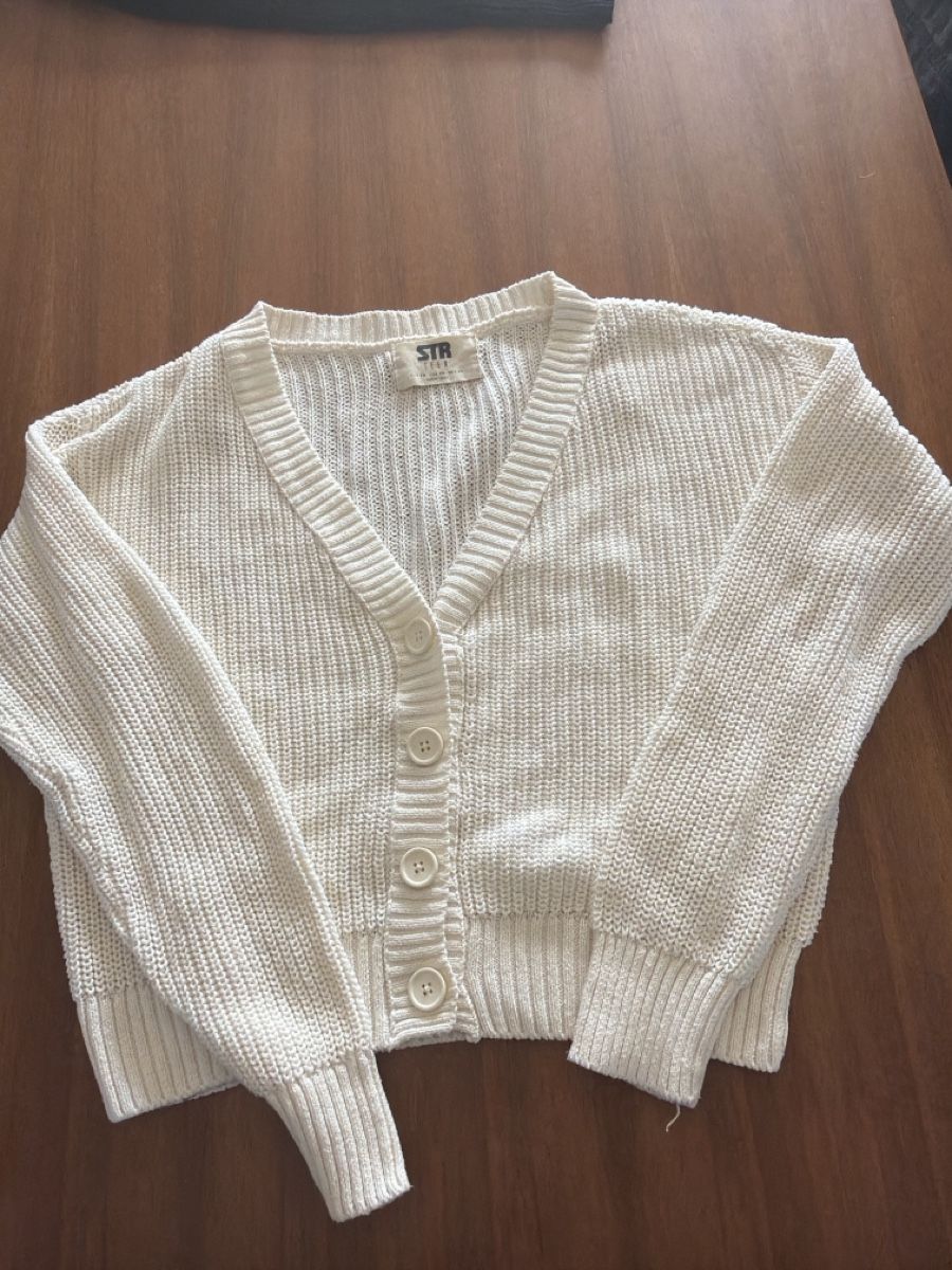 Giacche: Weisser Cardigan – Nuovo (secondo la descrizione) da Dietikon venduto da me9_mh2j