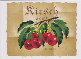 Etikette - Kirsch echt /bd