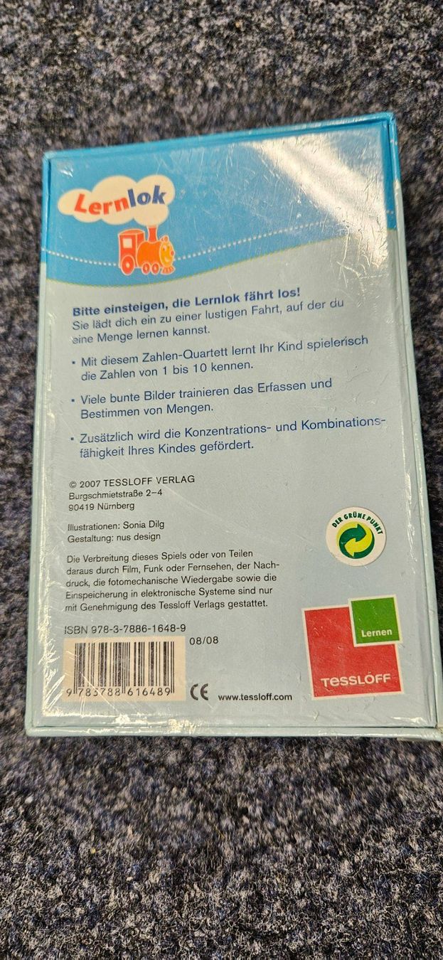 Spiele: Zahlenquartett Lernspiel NEU – Neu und originalverpackt aus Balgach von silvia2030 1