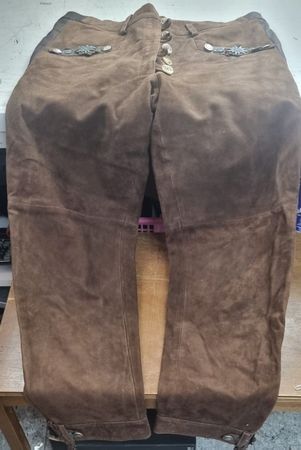 Trachten Lederhose SKANDAL Original Gr. 36 – Braun