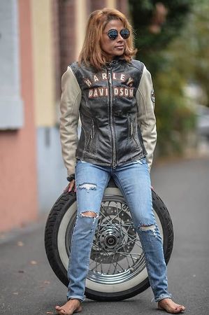 Harley Original Damen Lederjacke XS