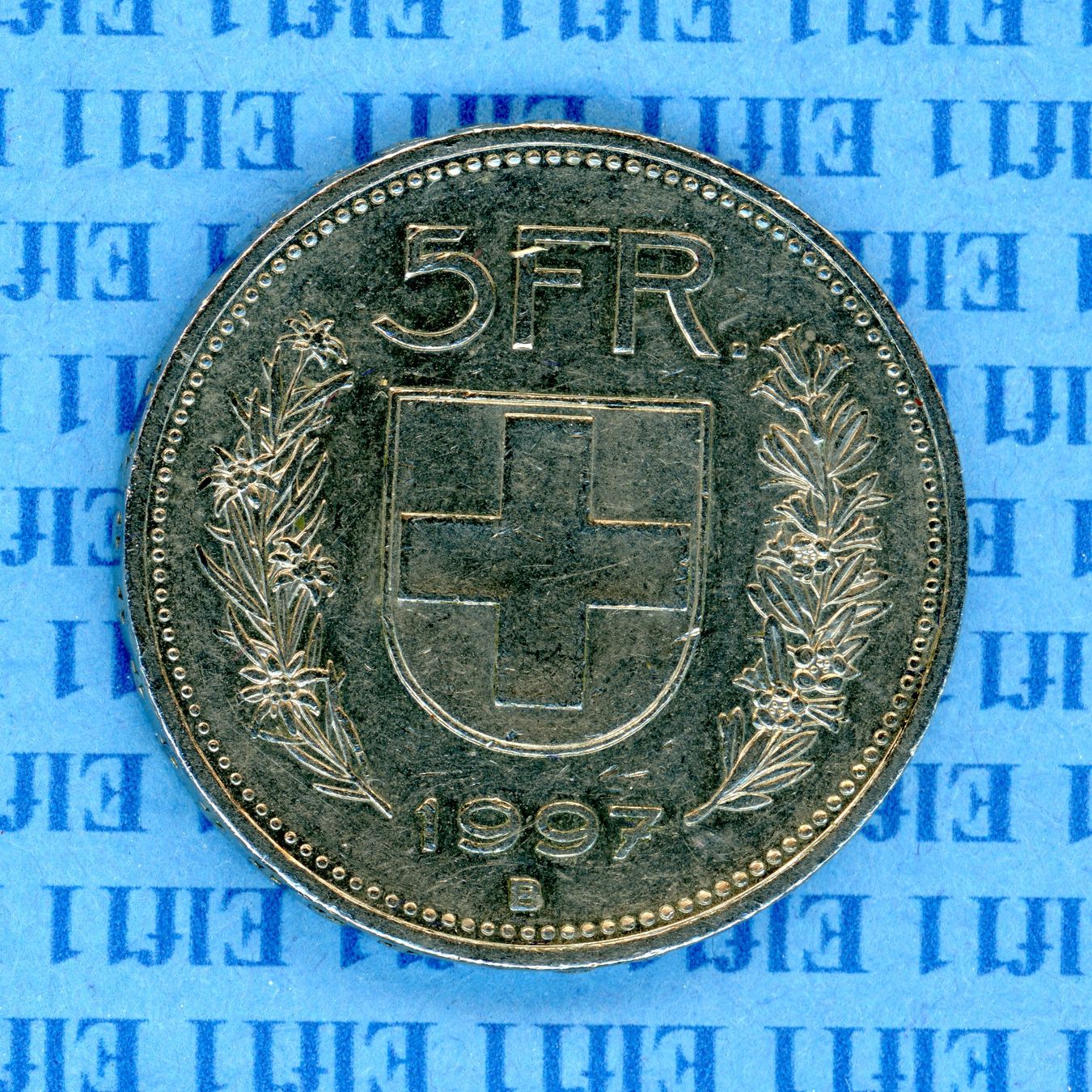Tutti le monete: CHF___5.00 1997 -vz 5 Franken – Usato da Widnau venduto da Elf11
