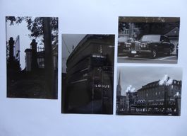 4 x schwarz-weiss Foto, Stadt Zürich, +, - A5