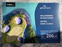 Gutschein 200.- Golf and Travel